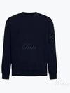 Light Fleece Crew Neck Sweatshirt Navy - CP COMPANY - BALAAN 2