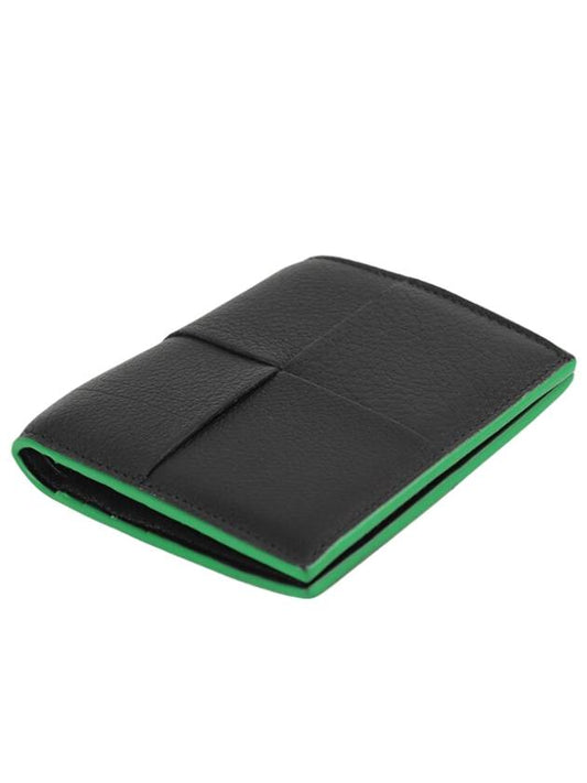 Slim Intrecciato Bi-Fold Wallet Black Parakeet - BOTTEGA VENETA - BALAAN 2