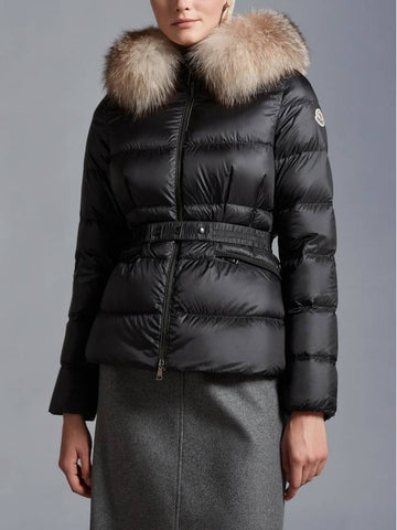 Boed Women s Fox Fur Padding Black I20931A001185396Q - MONCLER - BALAAN 1