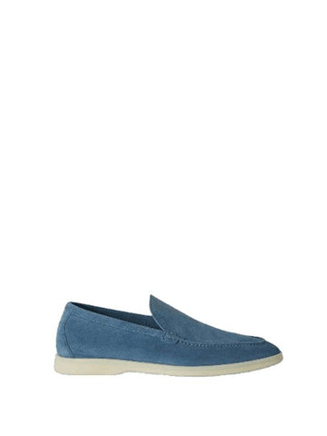 Summer Walk Suede Loafers Blu Verditer - LORO PIANA - BALAAN 1