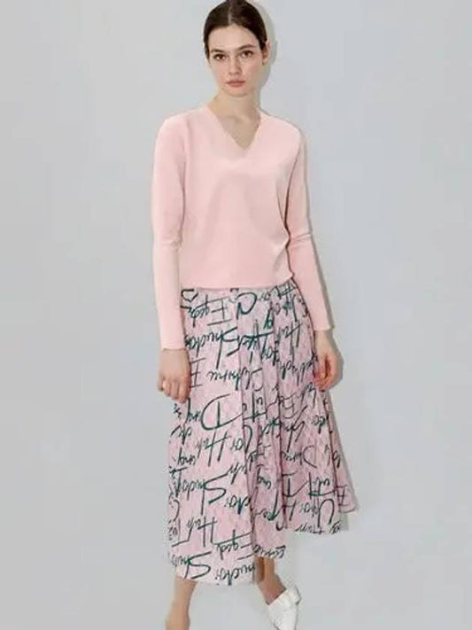 Lettering Skirt Pink - DAMAGE MNEMONIC - BALAAN 1