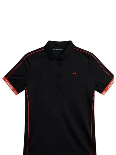 Demi Short Sleeve Polo Shirt Black - J.LINDEBERG - BALAAN 2