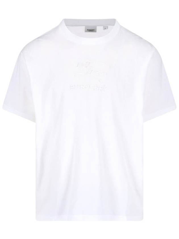 EKD Cotton Short Sleeve T-Shirt White - BURBERRY - BALAAN 2