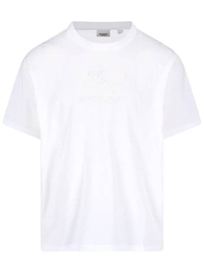 EKD Cotton Short Sleeve T-Shirt White - BURBERRY - BALAAN 2