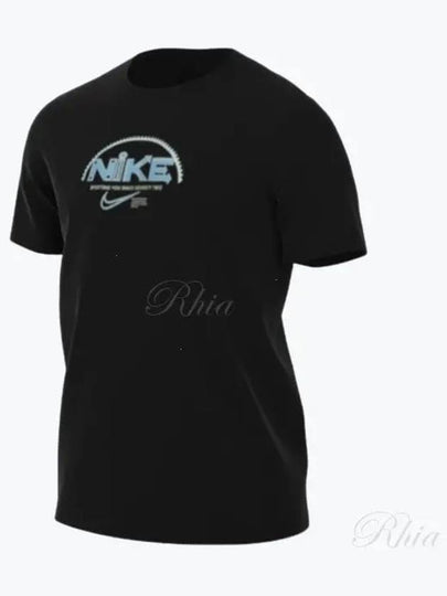 Fitness Short Sleeve T-Shirt Black - NIKE - BALAAN 2