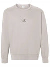 Light Fleece Logo Sweatshirt Grey - CP COMPANY - BALAAN 2