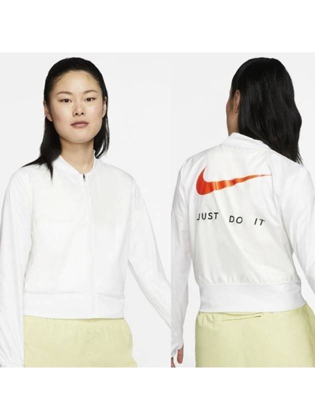 01CK0183100Women’sSwoosh Run JacketWhite - NIKE - BALAAN 1