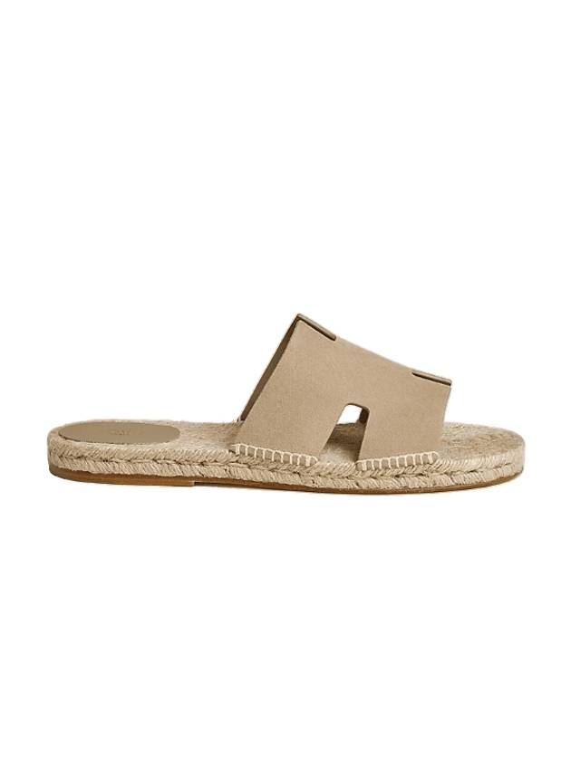 Antigua Espadrille Sandals Beige - HERMES - BALAAN 1