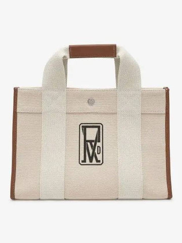 Medium Traveler Logo Print Tote Bag White TRAVELERMLPwhite - RUE DE VERNEUIL - BALAAN 1