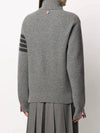 Overwashed Wool Cashmere Turtleneck Grey - THOM BROWNE - BALAAN 5