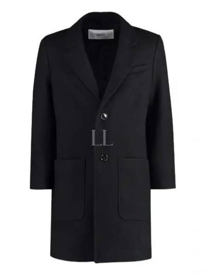 Two Button Wool Single Coat Black - AMI - BALAAN 2