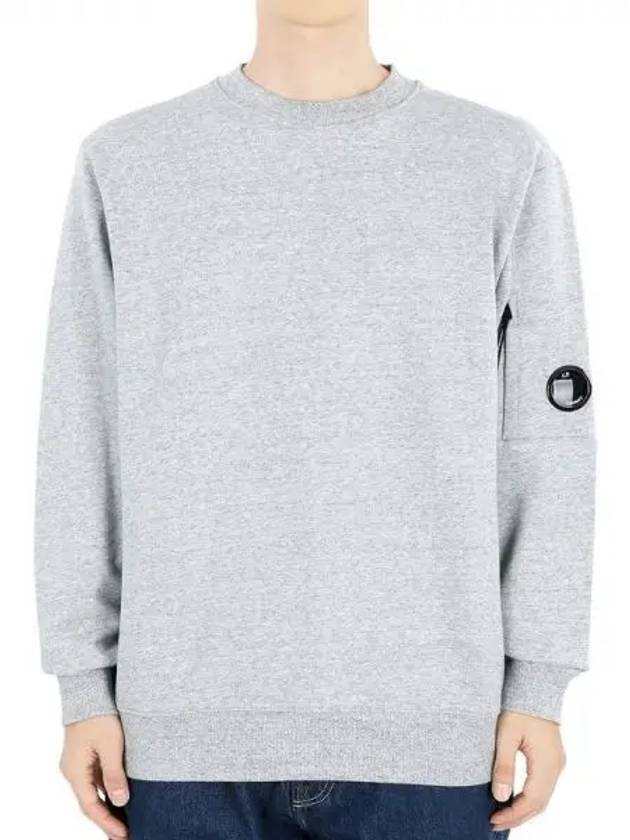 Diagonal Raised Fleece Lens Sweatshirt Grey - CP COMPANY - BALAAN 2