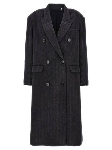 Lexana Trench Coat Navy - ISABEL MARANT - BALAAN 1