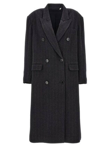 Lexana Trench Coat Navy - ISABEL MARANT - BALAAN 1