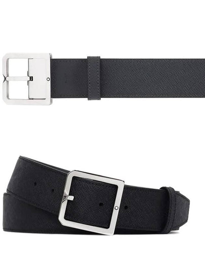 Men's Reversible Leather Belt Black - MONTBLANC - BALAAN 2