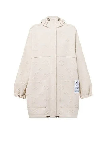 3D Monogram Hooded Jacket Light Beige 1AC0WQ - LOUIS VUITTON - BALAAN 1