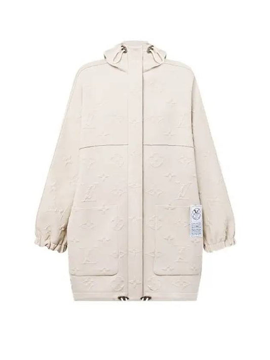 3D Monogram Hooded Jacket Light Beige 1AC0WQ - LOUIS VUITTON - BALAAN 1