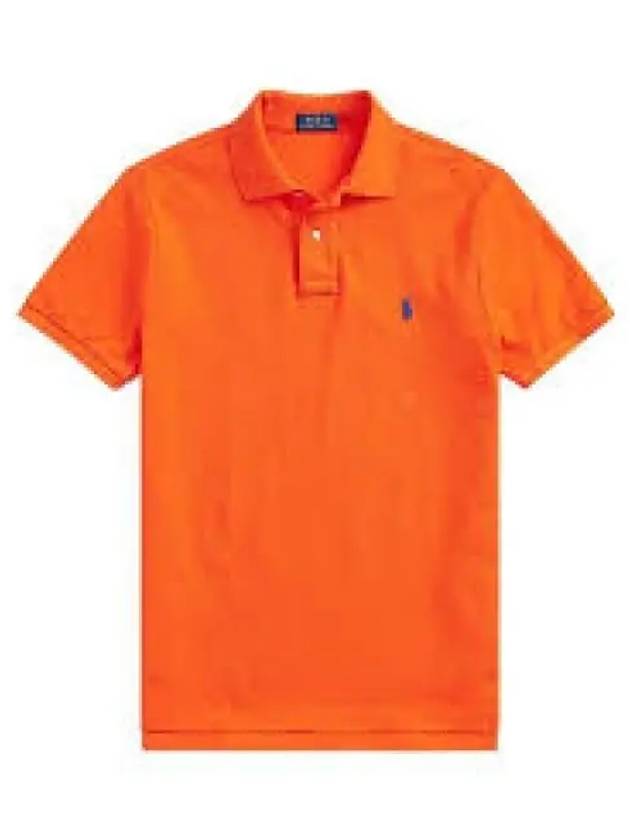 Custom slim fit mesh shirt orange 1236762 - POLO RALPH LAUREN - BALAAN 1