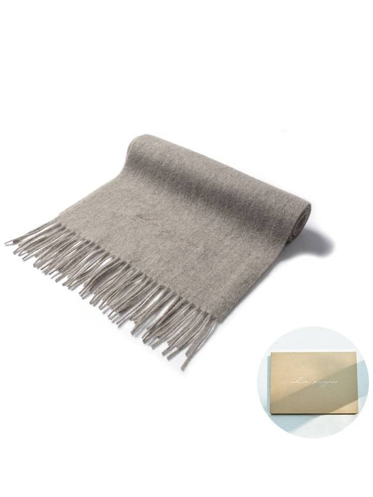 Virgin Wool 100 Muffler Oatmeal - WHITE PROJECT - BALAAN 2