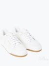 SL 61 Logo Signature Leather Low Top Sneakers White - SAINT LAURENT - BALAAN 2