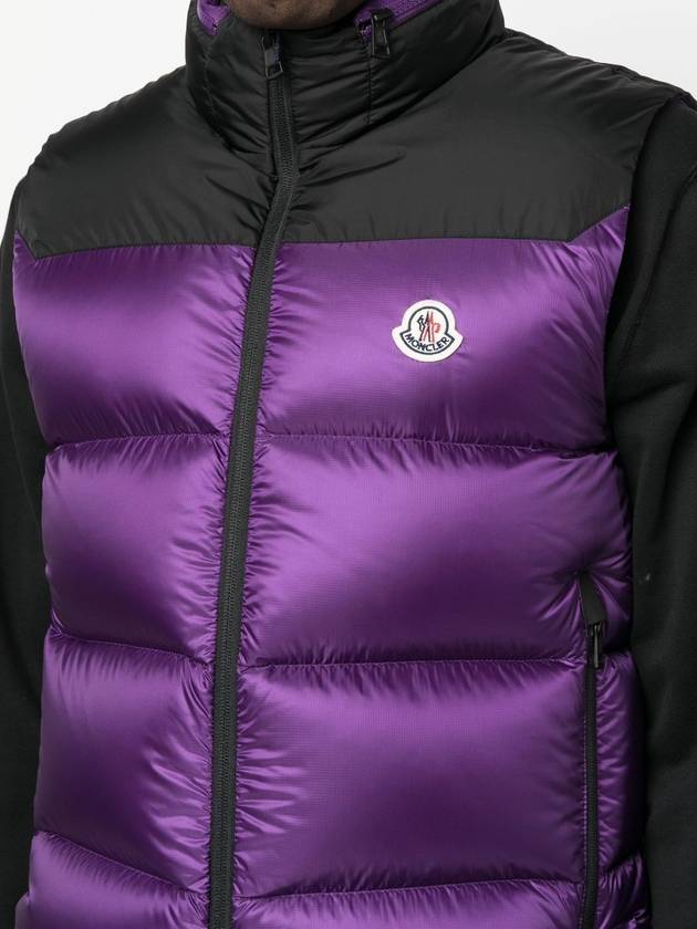 Ophrys Logo Patch Nylon Padded Vest Purple - MONCLER - BALAAN 7