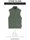 21FW 7515565C2 V0055 Wappen Patch Knit Zip-up Vest Khaki Men’s Jacket TJ - STONE ISLAND - BALAAN 2