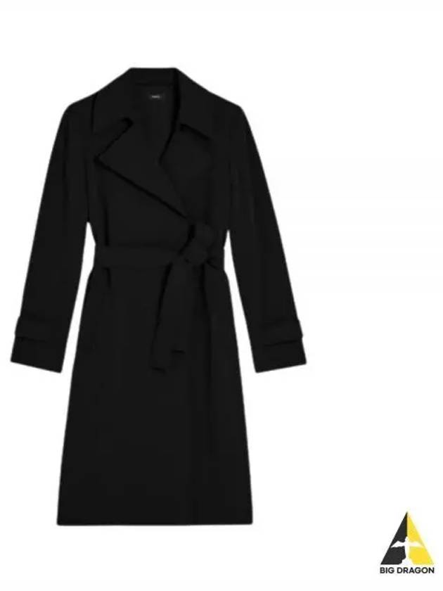 Oaklane Trench Coat Black - THEORY - BALAAN 2