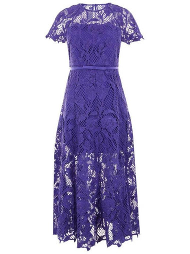 Self-Portrait Floral Lace Midi Dress - SELF PORTRAIT - BALAAN 1