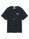 Handwriting Logo Cotton Short Sleeve T-Shirt Black - MAISON KITSUNE - BALAAN 2