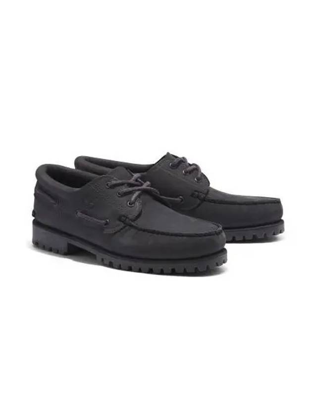 Men's Authentic 3 Eye Boat Shoes Dark Grey - TIMBERLAND - BALAAN 2