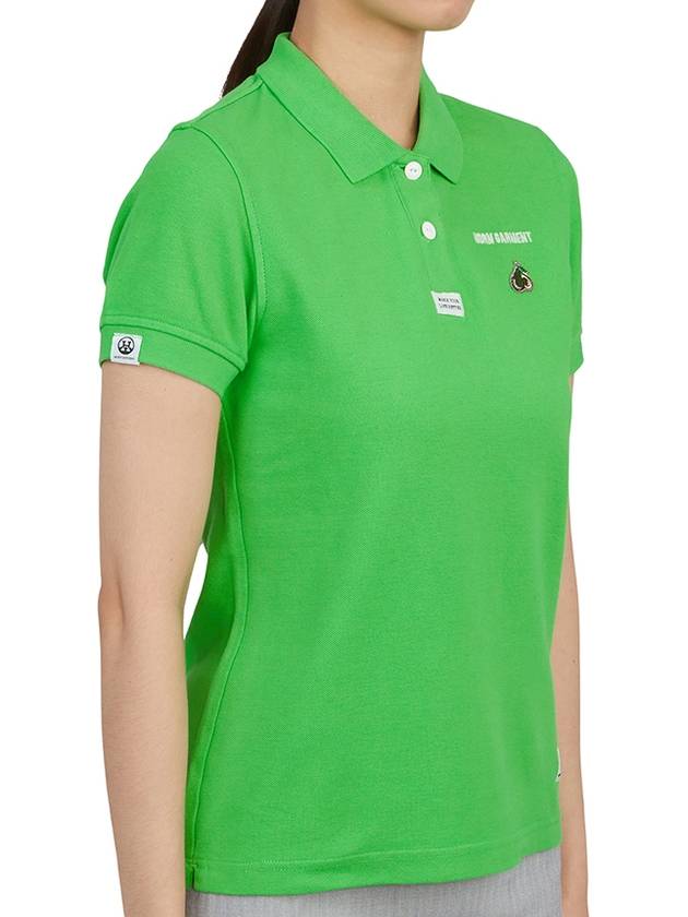 Women’s Icon Short Sleeve PK Shirt Light Green - HORN GARMENT - BALAAN 4