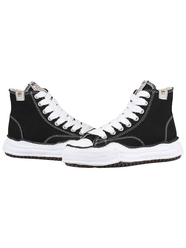 Peterson OG Sole Canvas High Top Sneakers Black - MIHARA YASUHIRO - 3