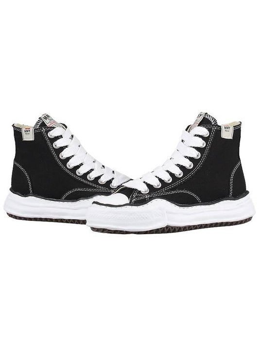 Peterson OG Sole Canvas High Top Sneakers Black - MIHARA YASUHIRO - BALAAN 2