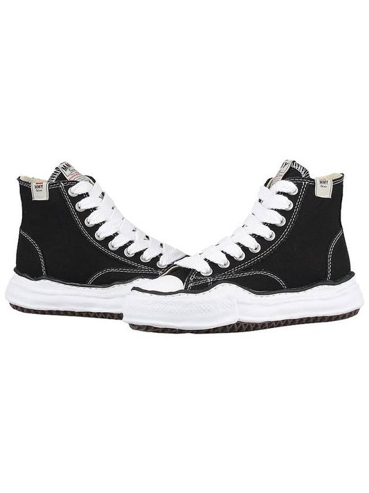Peterson OG Sole Canvas High Top Sneakers Black - MIHARA YASUHIRO - 2