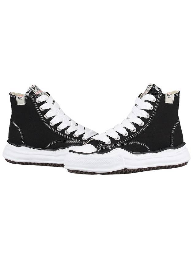 Peterson OG Sole Canvas High Top Sneakers Black - MIHARA YASUHIRO - BALAAN 3