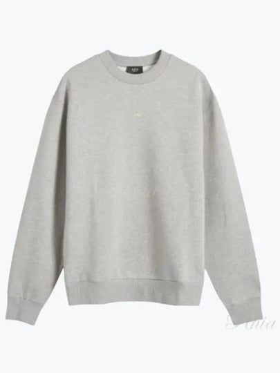 Boxy Micro Logo Sweatshirt Grey - A.P.C. - BALAAN 2