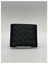 Intrecciato Leather Half Wallet Black - BOTTEGA VENETA - BALAAN 2