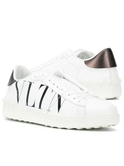 Hidden Open Logo Low Top Sneakers White - VALENTINO - BALAAN 2