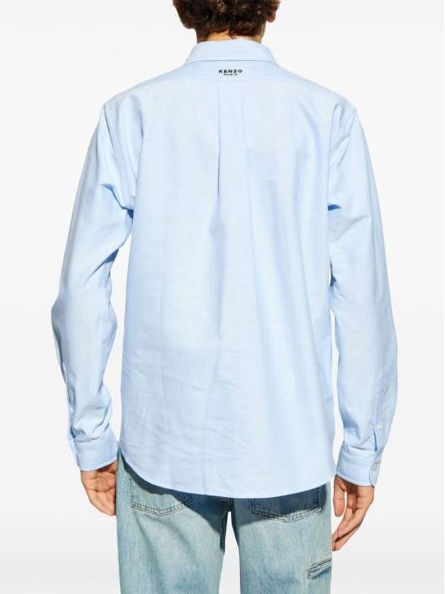 Boke Flower Long Sleeve Shirt Blue - KENZO - BALAAN 5