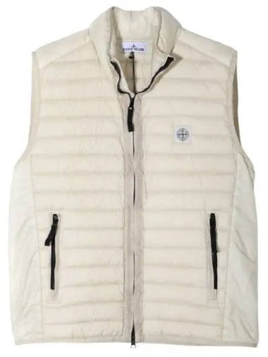 Loom Weven Chambers Recycled Nylon Down Vest Packable - STONE ISLAND - BALAAN 1