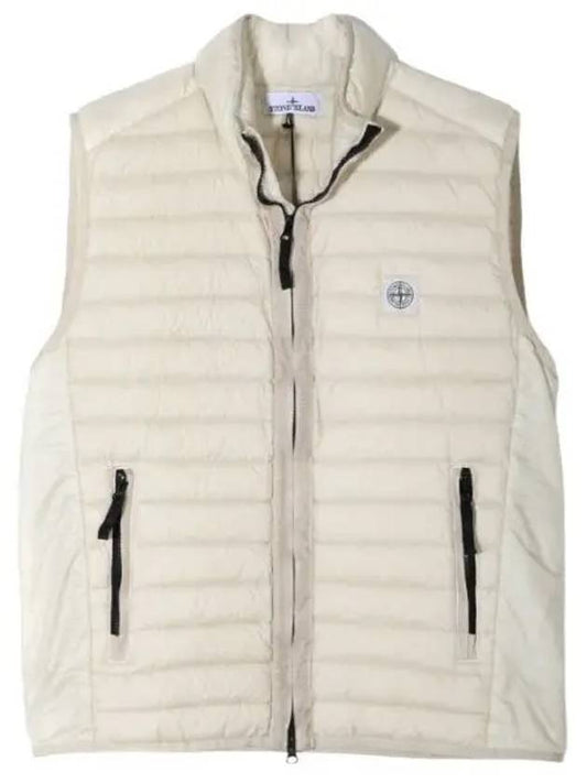 Loom Weven Chambers Recycled Nylon Down Vest Packable Men s - STONE ISLAND - BALAAN 1