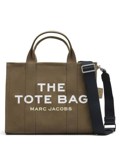 Logo Medium Canvas Tote Bag Slate Green - MARC JACOBS - BALAAN 2