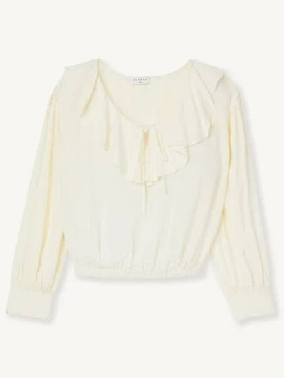 Women's Ruffle Blouse Ivory - SANDRO - BALAAN 2