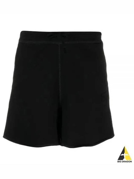 Logo Cotton Shorts Black - GANNI - BALAAN 2