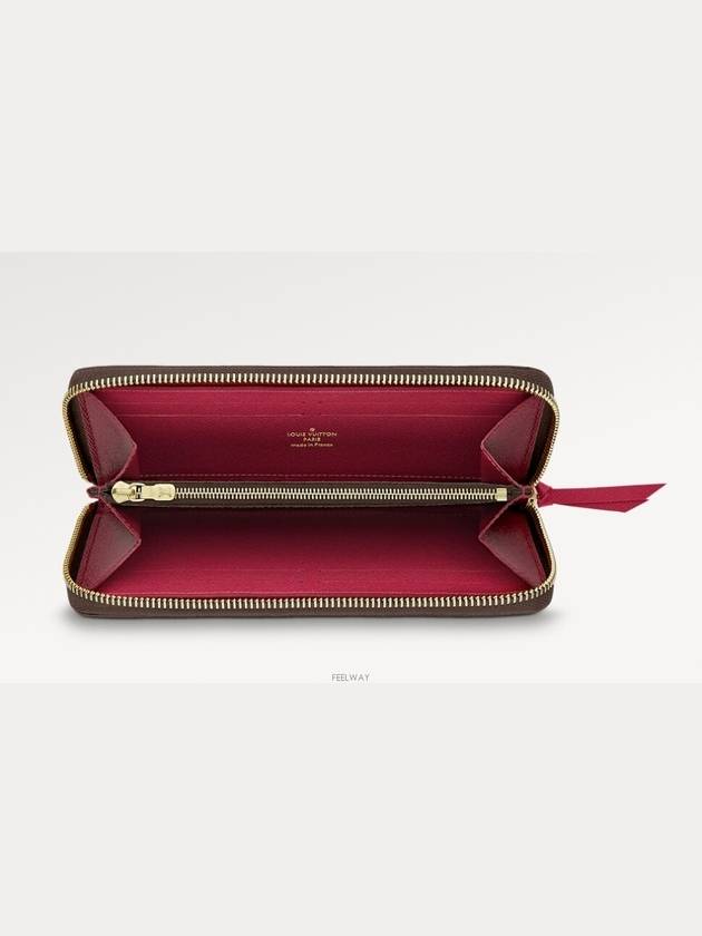 Monogram Clemence Long Wallet Brown Fuchsia - LOUIS VUITTON - BALAAN 6