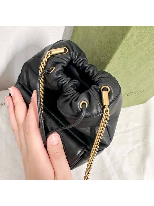 GG Marmont Mini Bag Black - GUCCI - BALAAN 9