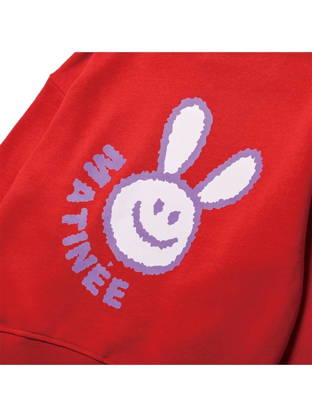 Brushed Options Smiling Rabbit Sweat Shirts RED - LE SOLEIL MATINEE - BALAAN 5