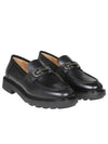 Gancini Ornament Leather Loafer Black - SALVATORE FERRAGAMO - BALAAN 2