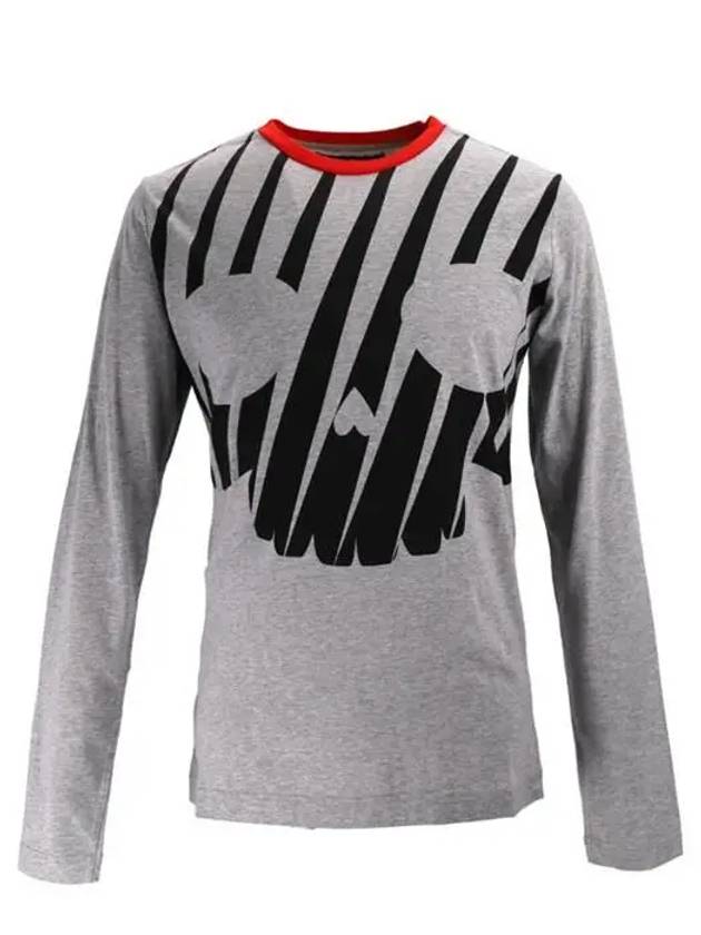 CYBER round neck long sleeve men's tshirt gray 225620 015 - HYDROGEN - BALAAN 1