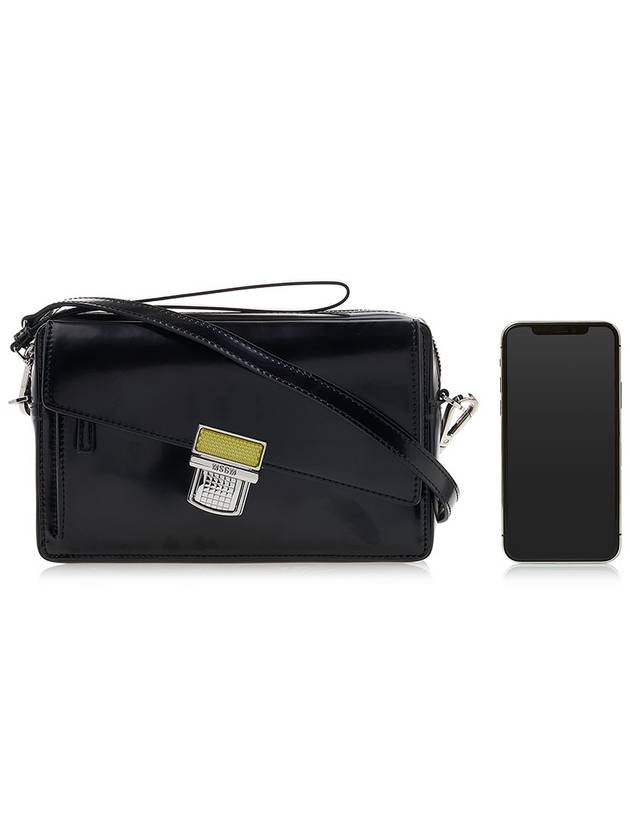 Slanted Click Cross Bag Black - MSGM - BALAAN 7